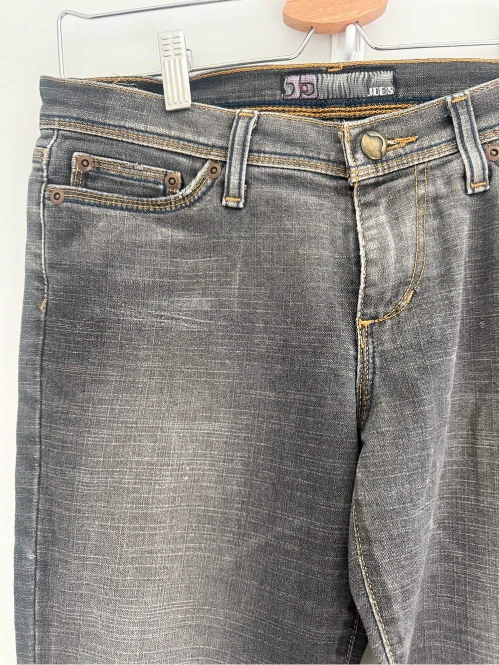 Joe’s Vintage Style Straight Boot Cut Jeans Black Washed Size 29 - Picture 5 of 12